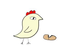 drawing of chicken