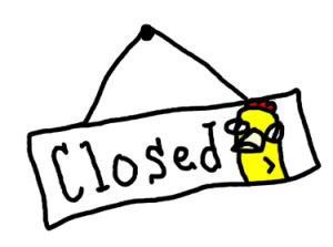 closed sign